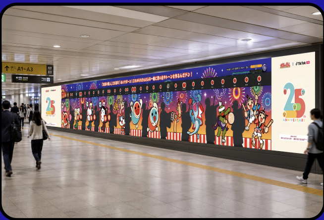 渋谷駅構内タイアップ広告出演（合計8名）
